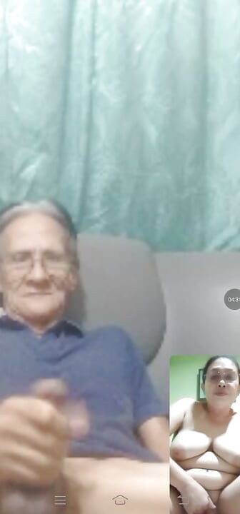Vise versa video call sex after bathing of my wife assy