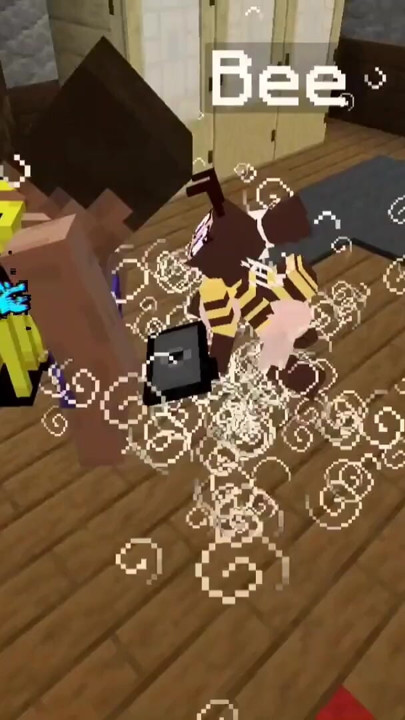 Iconic moment from "The Jenny mod Fapcraft Minecraft - Exploring animations for Bee girl and having fun in fucking her"