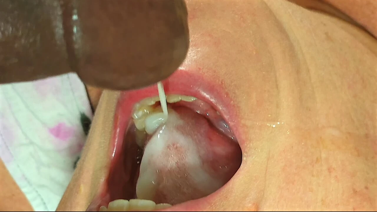 Black man playing the try not cum challenge with his wife sucking on his cock, failed and ended up cumming inside her mouth