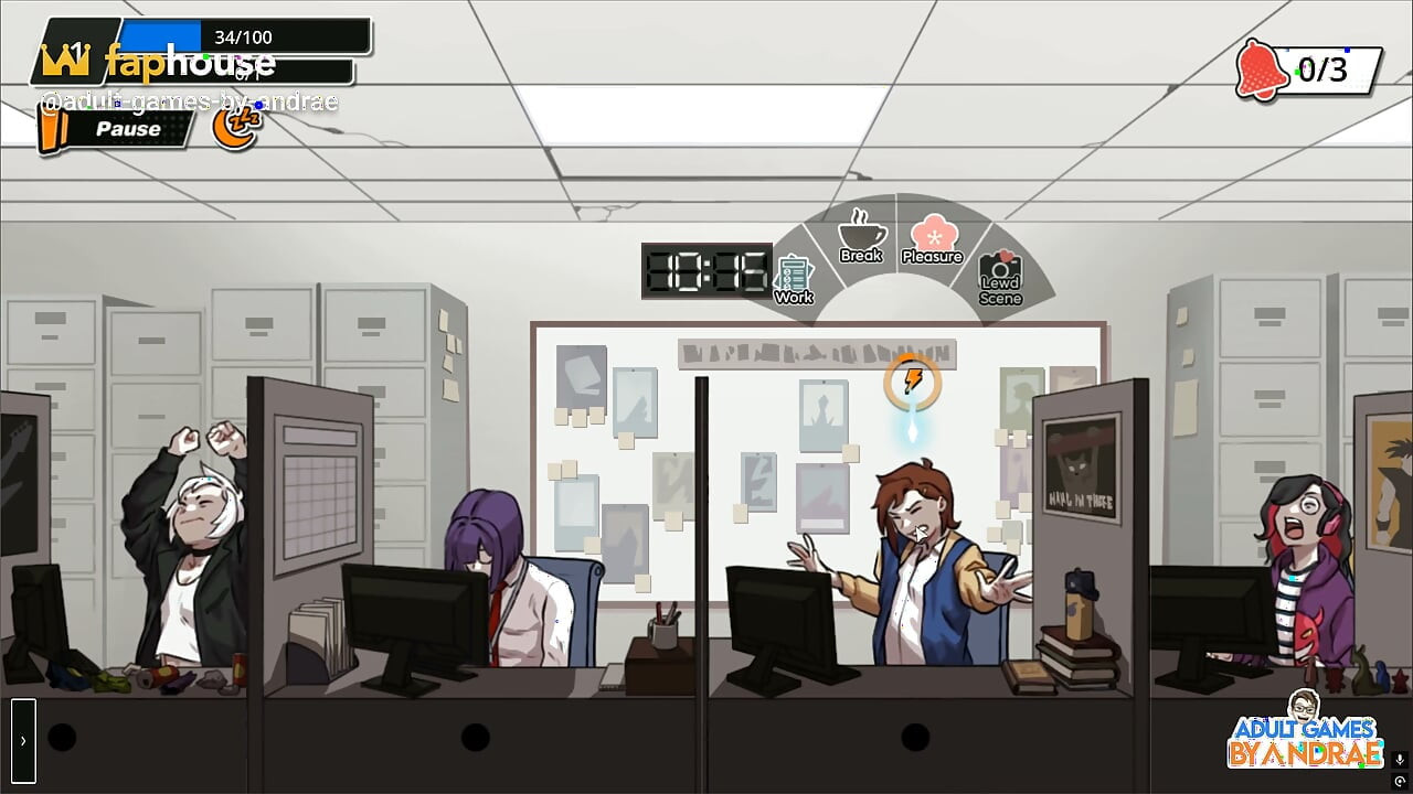 Femboy Ghost Gameplay Part 1 - Discreet Masturbation at Work