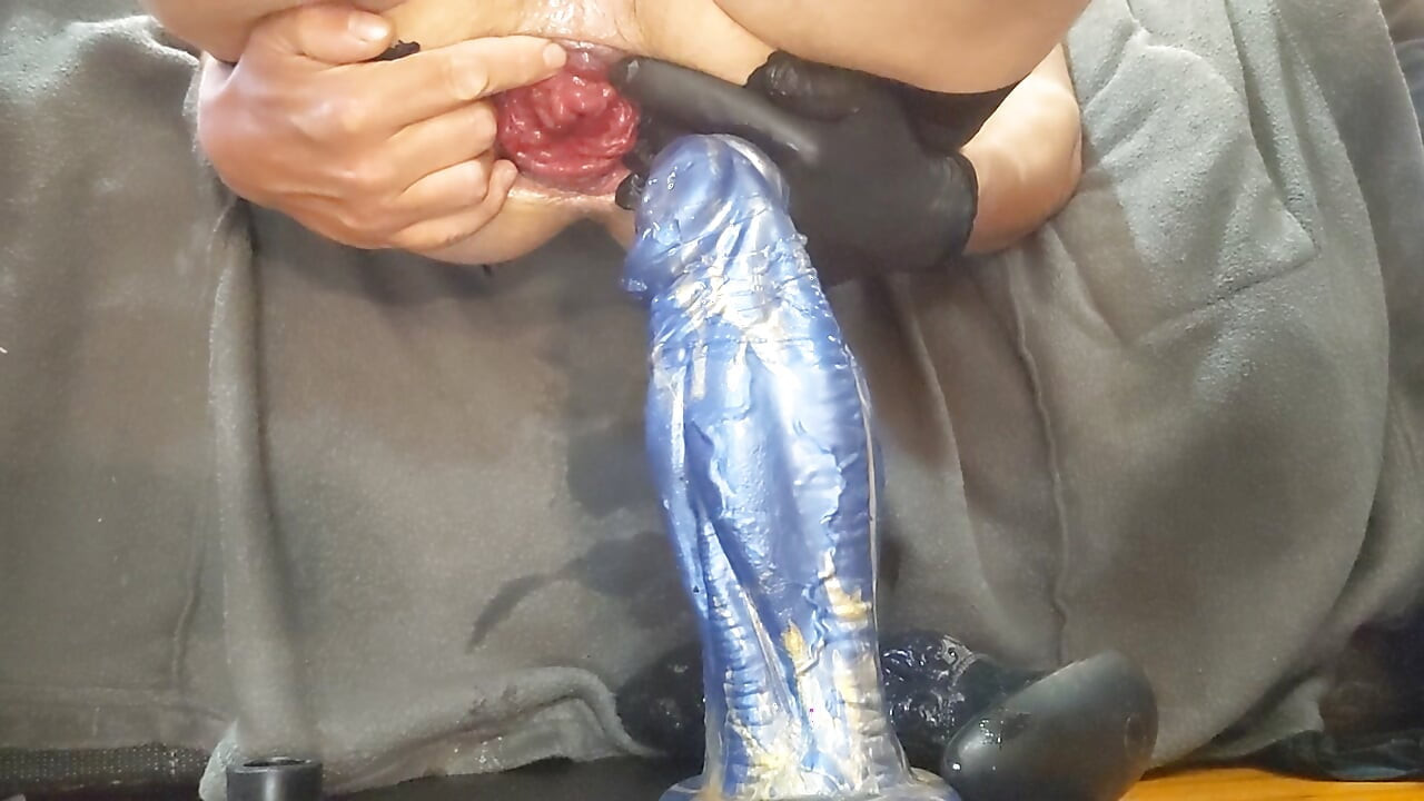 Big blue dildo