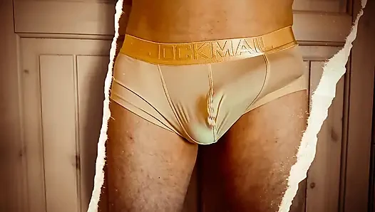 Forbidden Touch In Public. His Tool is Throbbing when he unloads his load inside his lycra pants.