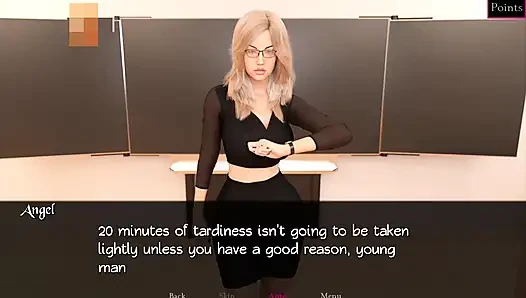 Nerd to alpha #2 - The girl showed her pussy in class