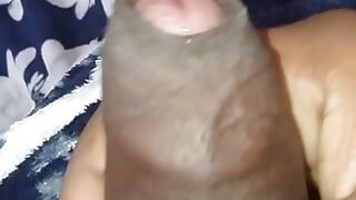 Desperate guy enjoying masturbating  Big cock  Black Cock