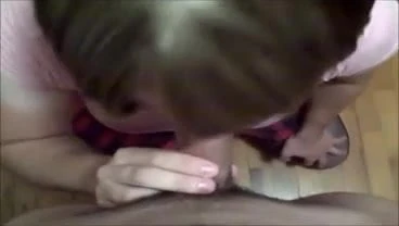 Cute tranny blowjob & fucked