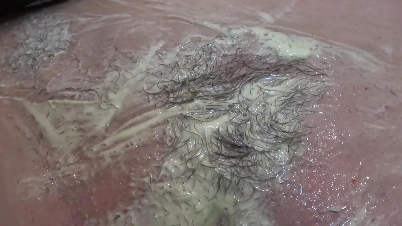 Hairy Cunt Being Shaved