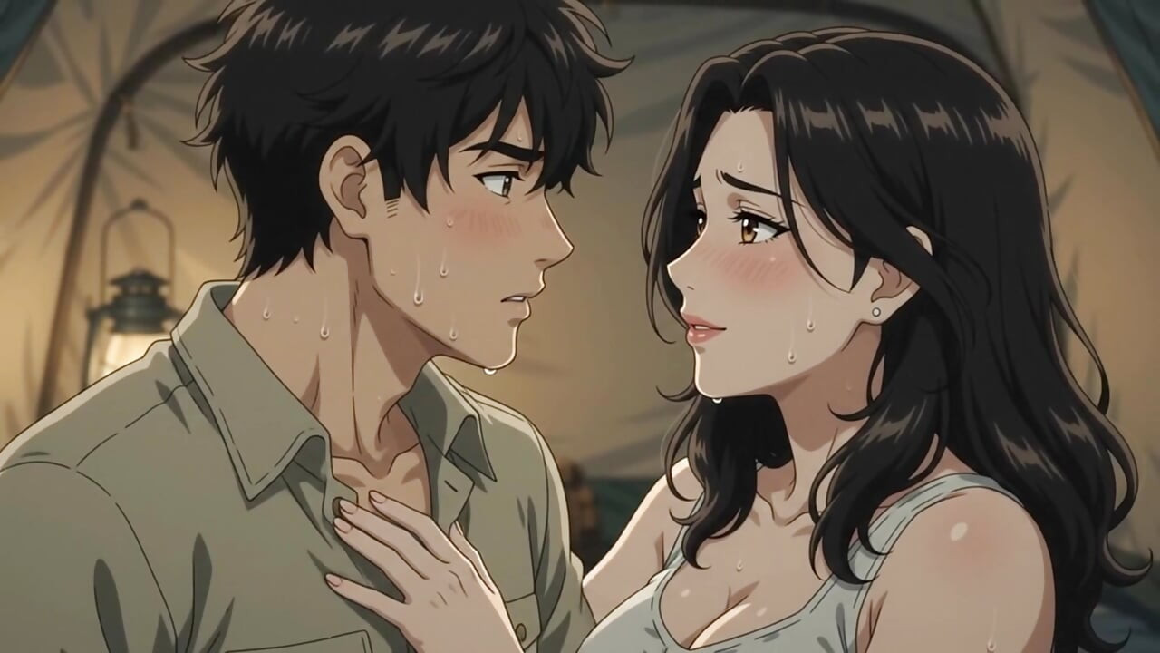 Too Close to Resist Forbidden Night in the Tent Hentai
