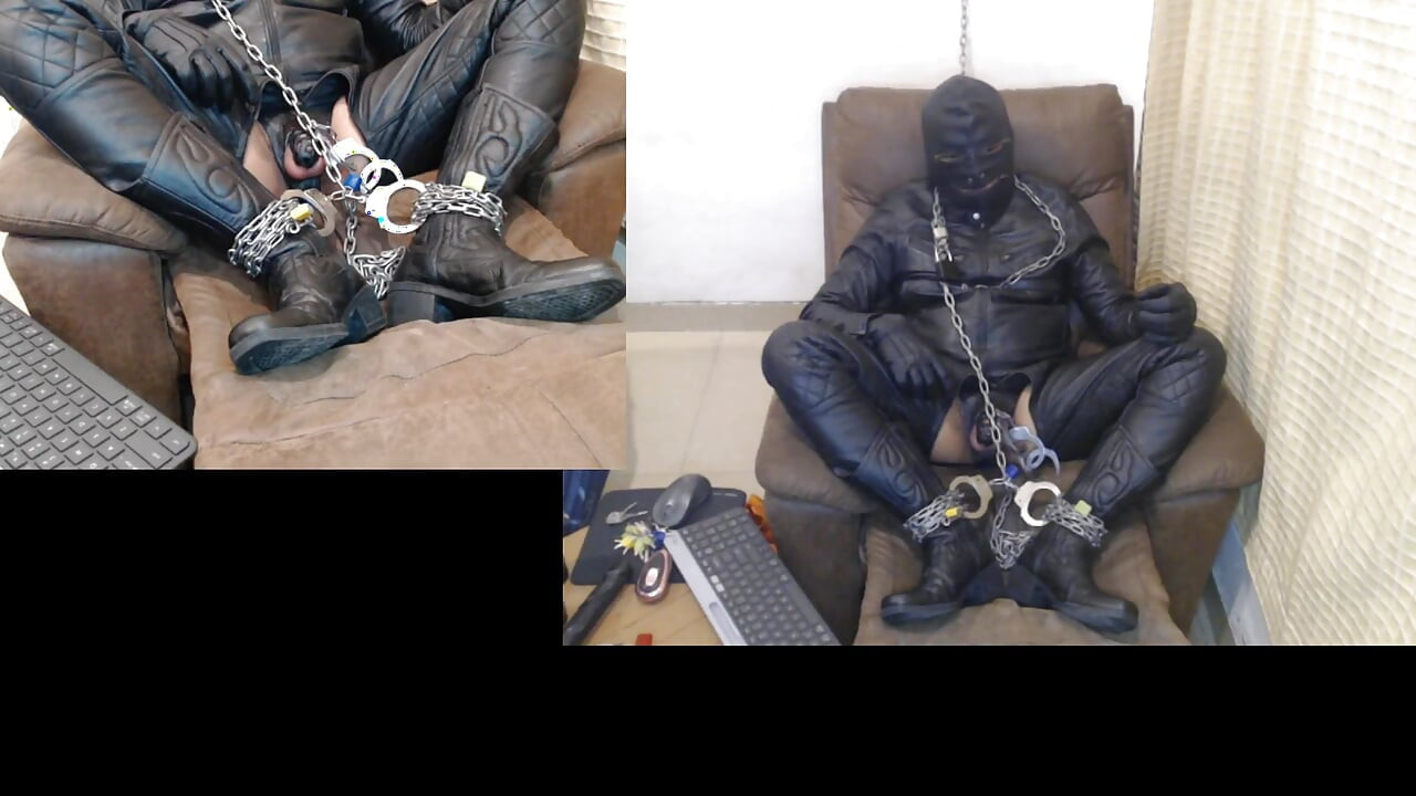 Selfbondage Deri Gay Canlı