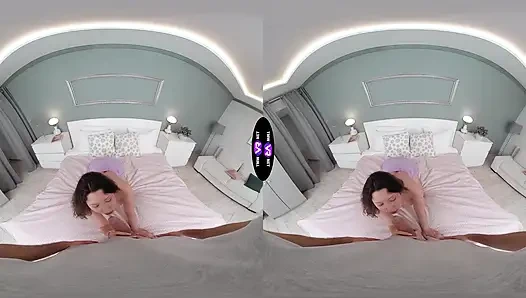 Lola Bredly Drops Book To Play With Big Boobs Then Gives Sloppy Blowjob Wild - TmwVRnet