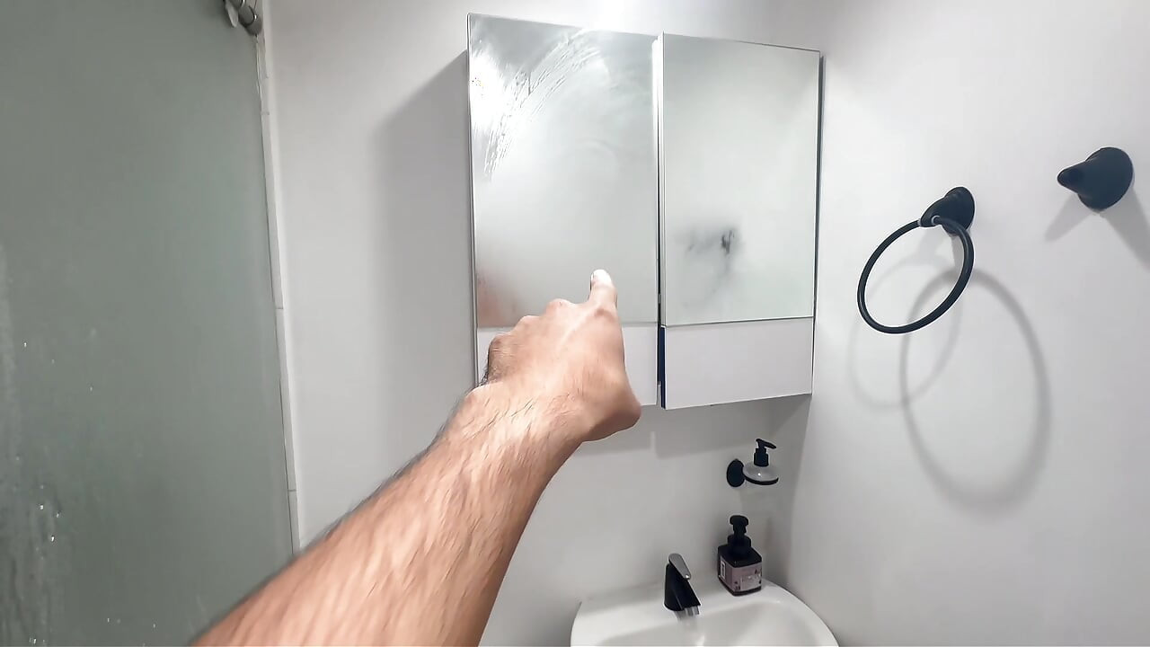 POV - Colombian Amateur Couple Has Fast Sex in the Shower