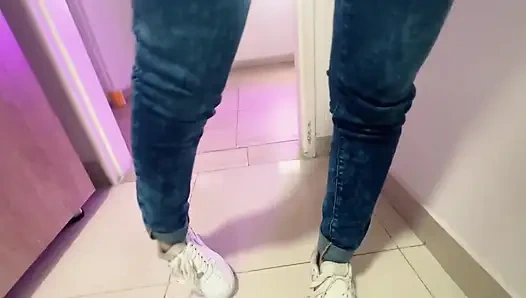 celana jinsku di depan pacarku