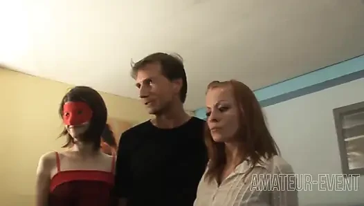 Blank Fucking Fun with 2 Tight Pussies