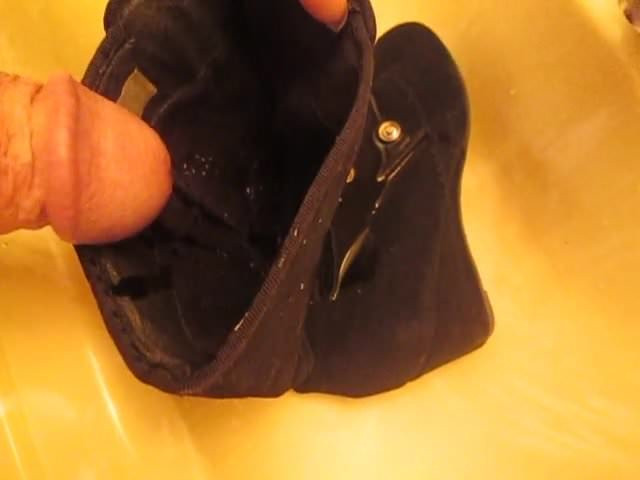 Piss Black Wedge Booties fm MrMessyshoes