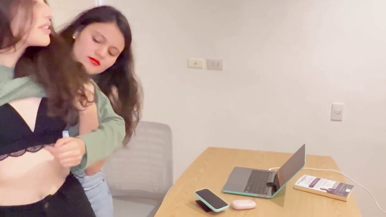 I grope her and touch my best friend's tits
