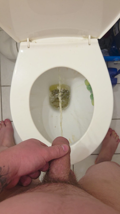 Piss video of the young cock