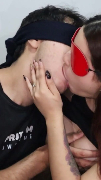 Must-share moment from "Delicious and Deep Tongue Kiss From an 18-Year-Old Stepsister Who Is Jealous😈"