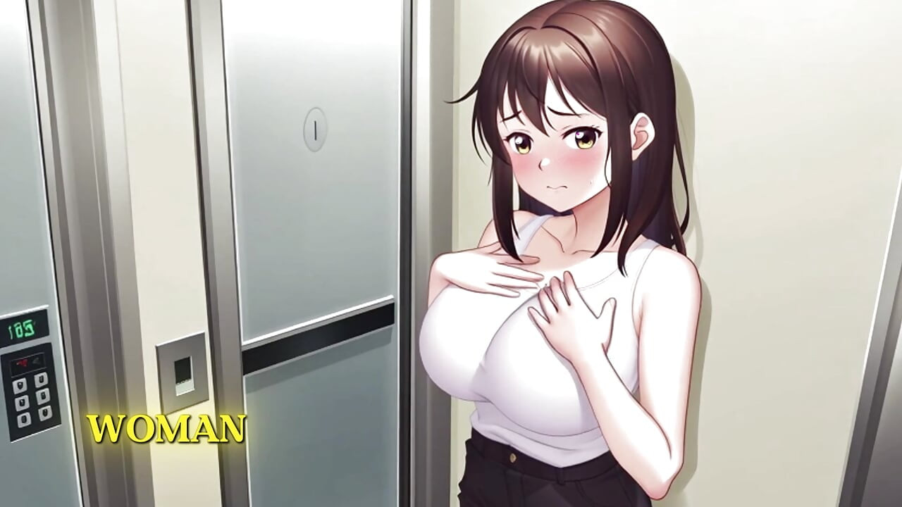 Wife Trapped in the Elevator - XXX Fantasy with Neighbor [ai/animated]