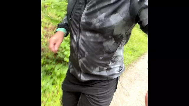Jogging in the rain