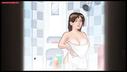 Summertime Saga Part 25 By DarkCookie - MILF Stepmom Helps Pervert Masturbate, MILF Pussy Fingering