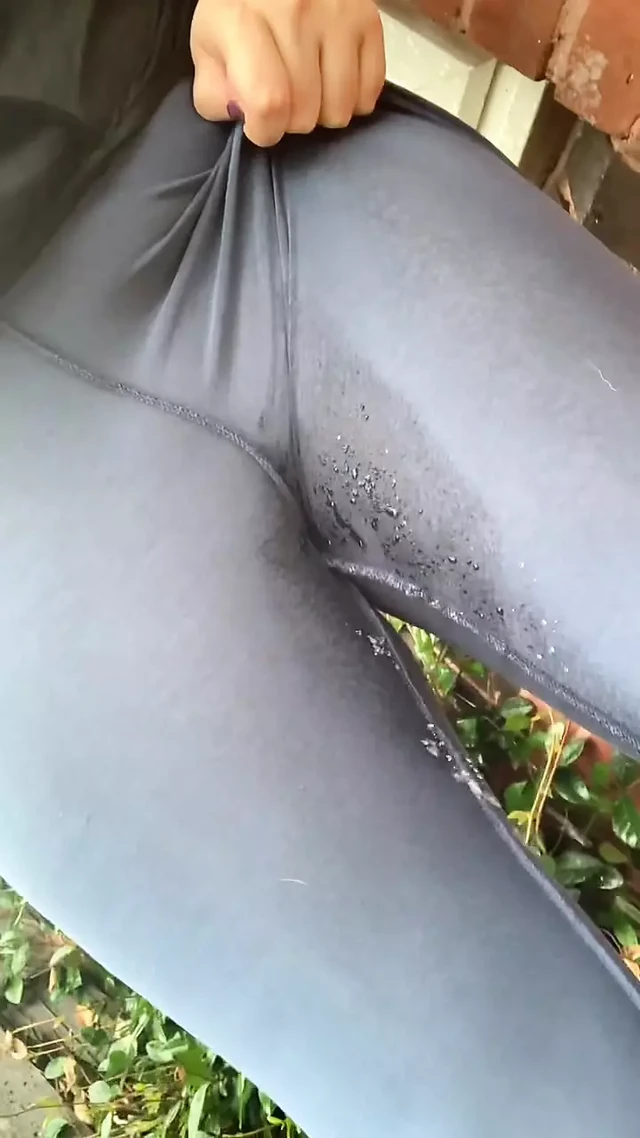 Piss slut outside humiliation peeing herself