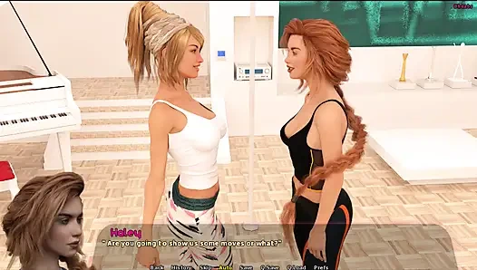 Cerita Haley #6 - diane pamer gerakan tarian tiangnya