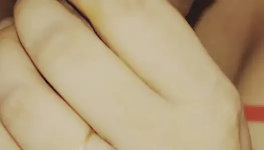 dirty slut giving deep throat blowjob