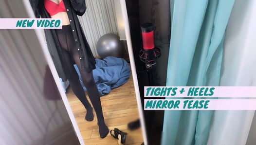 Black tights mirror teaser
