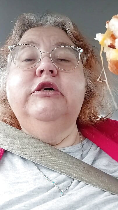 Talking and enjoying My treat from starbucks gift card I was given