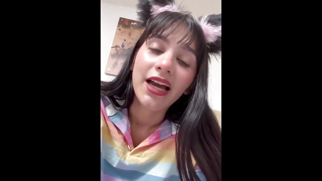 My stepbrother discovers me in the middle of live stream and ends up fucking me - Danner Mendez ft Min Galilea