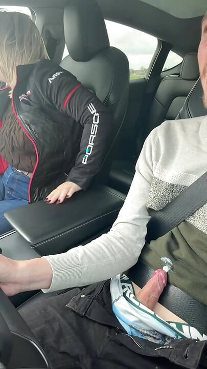 I Suck While Driving My Boyfriend While Passing Trucks Ahah
