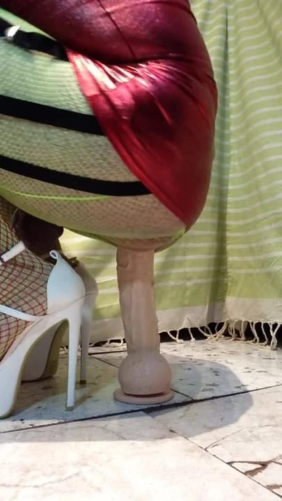 BIG DILDO FUCKING SISSY BITCH COCK CASTITY