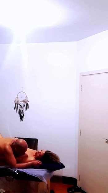 Spectacular moment from "Client seduces masseur in the massage room."
