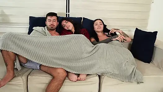 I find out that my boyfriend wants to fuck my sister-in-law so I give him my tight pink pussy