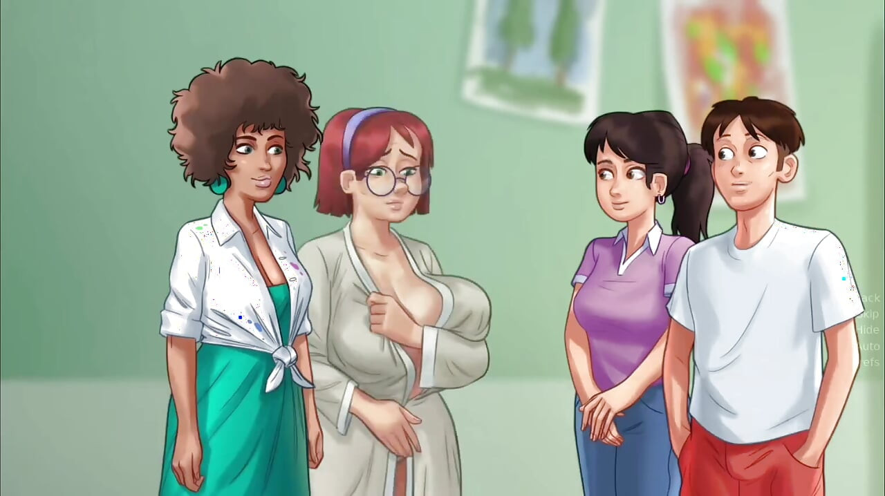Barbara's erotic art lessons - summer time saga