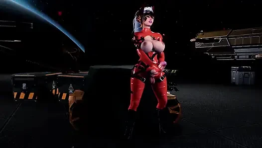 Warhammer Cosplay. Uzayda seks güzel bir kız trans bir kız tarafından sikiliyor.