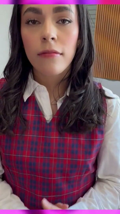 A student in school uniform gets fucked by a big erect cock | Clip 1