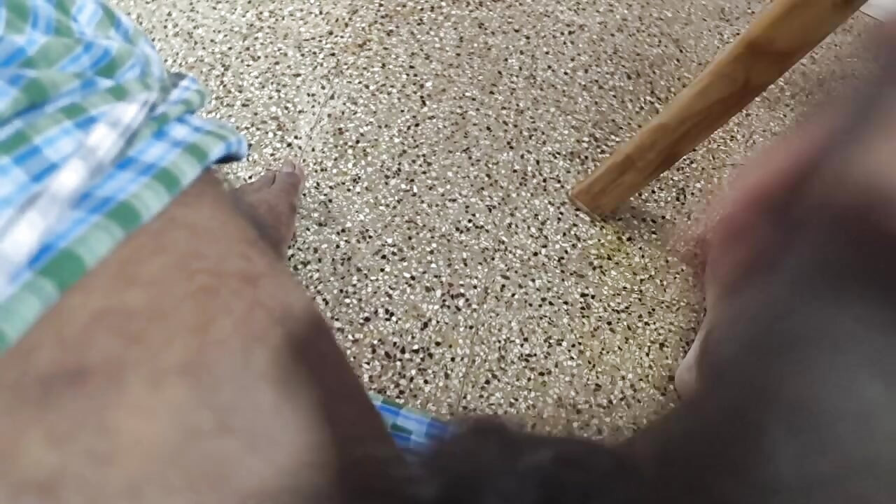 Hairy Cock Cum Licking Show