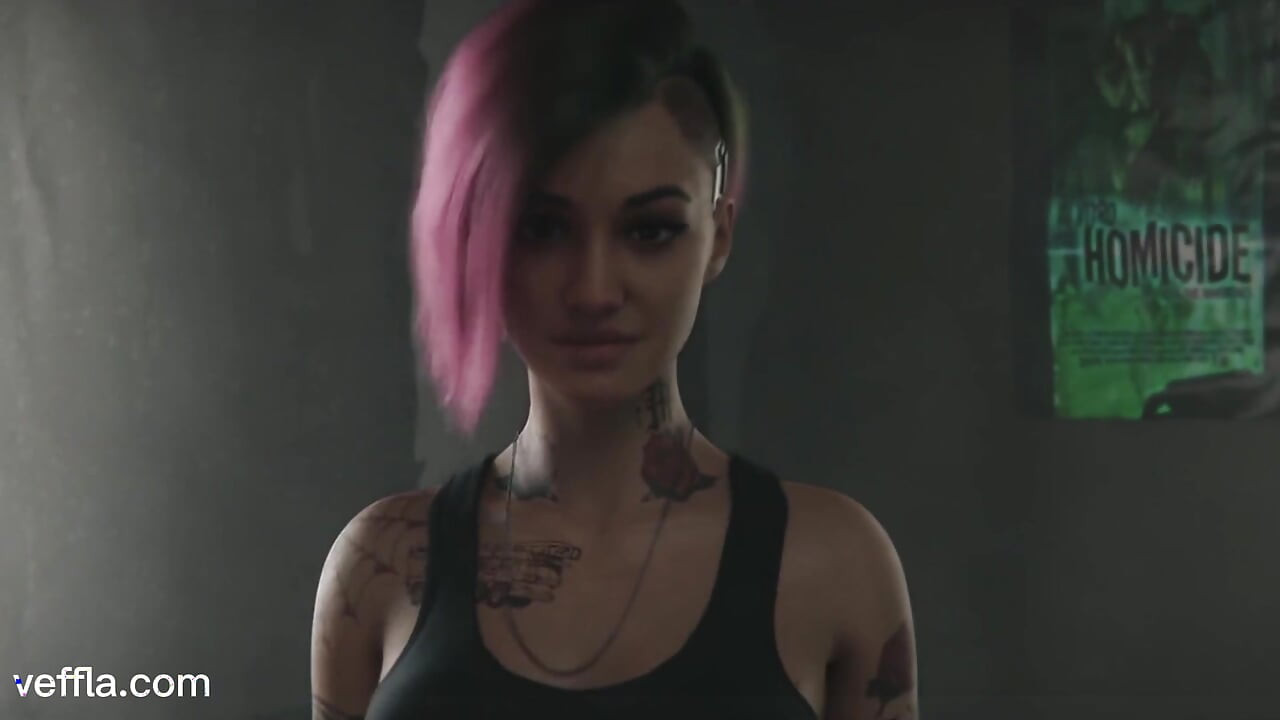 Judy Alvarez Cyberpunk 2077 Hentai - Kærlighedsbid: Hård kneppe af en lyserød fisse