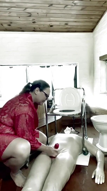 Emotional moment from "Dominatrix Mistress April - Sissyfication"