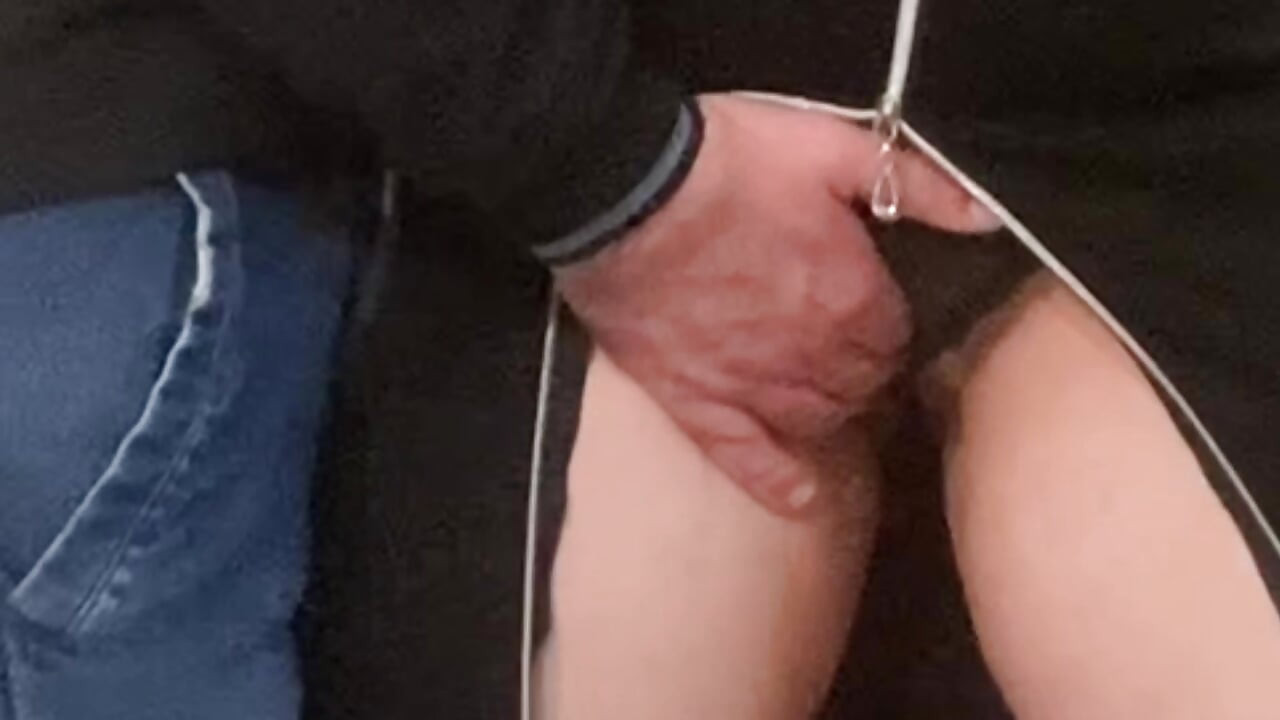 Fantasía del metro! Peluda milf el toque de los dedos debajo del vestido