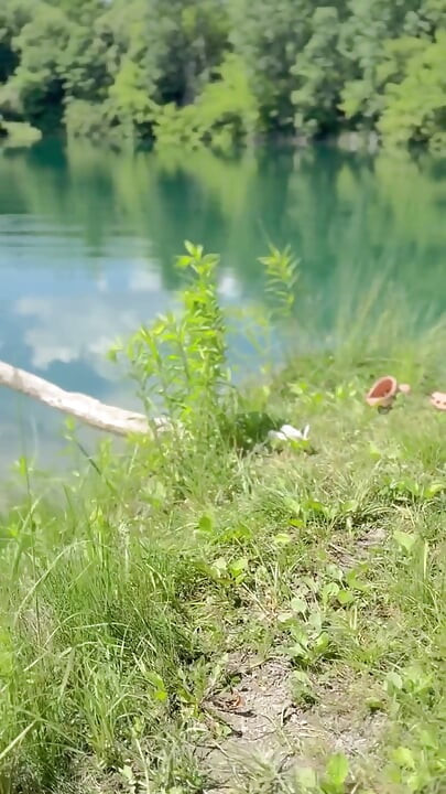 Naked Girl in the River