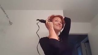 step mom shaves her head