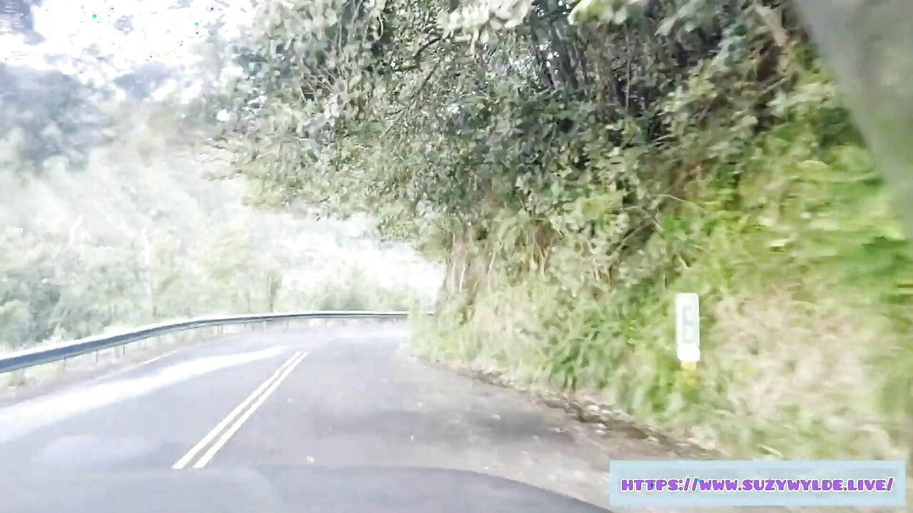 Sfw autós kirándulás Hanába Suzy Wylde számára Waimoku Fallsban, Maui