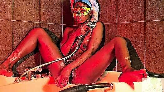 Im such a dirty lil SLUT!! AFTER rubbing my juice box till ORGASM, its bathtime!!!