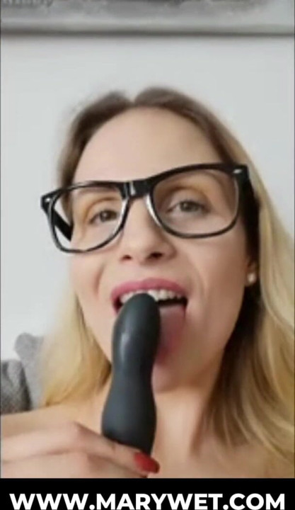 Watch me take my big black dildo deep in my mouth while I play with my tits.
Do you like that?