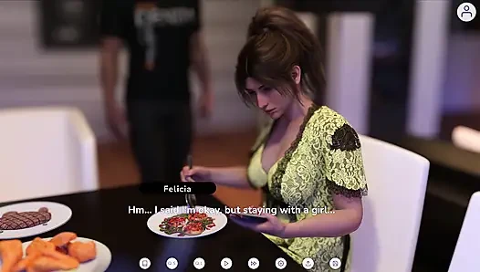 Uçucu bir evlilik 5 Victor Felicia ile konuşurken kaltağının yüzüne boşalıyor. Adam fotoğraf çekimi sırasında Felicia'nın götüne dokunuyor