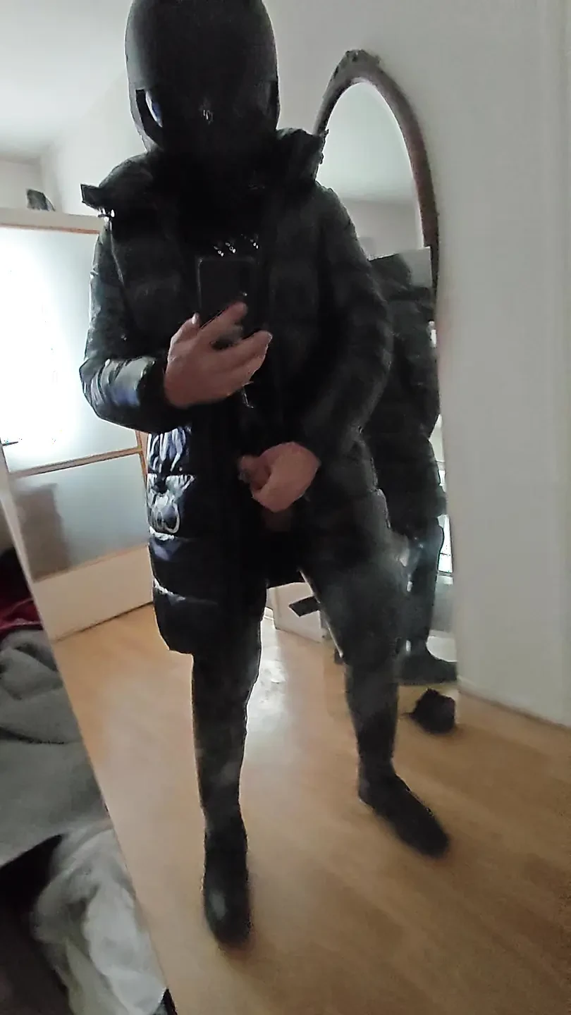 ShinySam1, shiny, catsuit, riding boots…