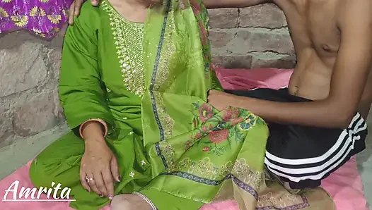 Jija saali Beautiful hot girl Amrita first time sex with StepSister with Hindi Audio Indian sex