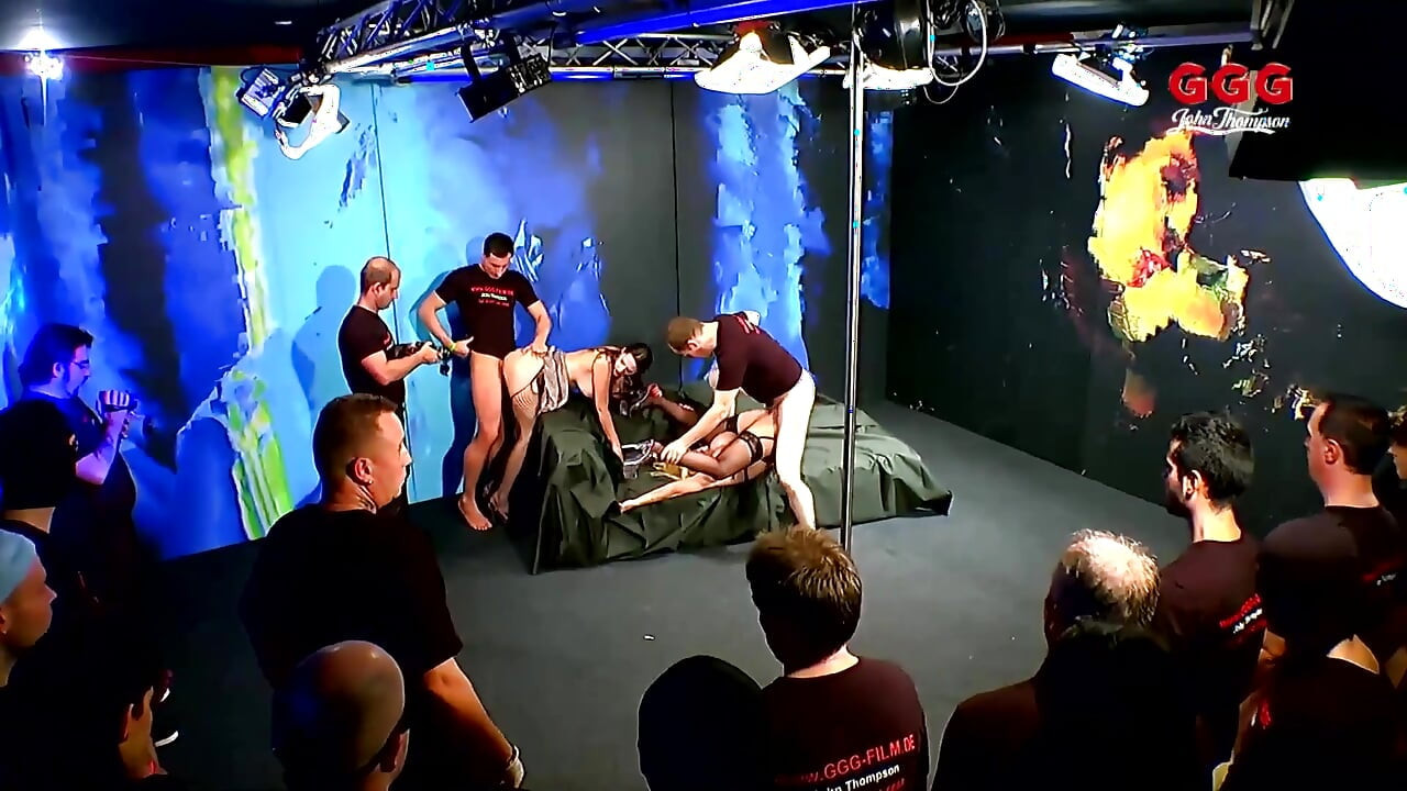 Ggg John Thompson Gang Bang at Its Best with Cum