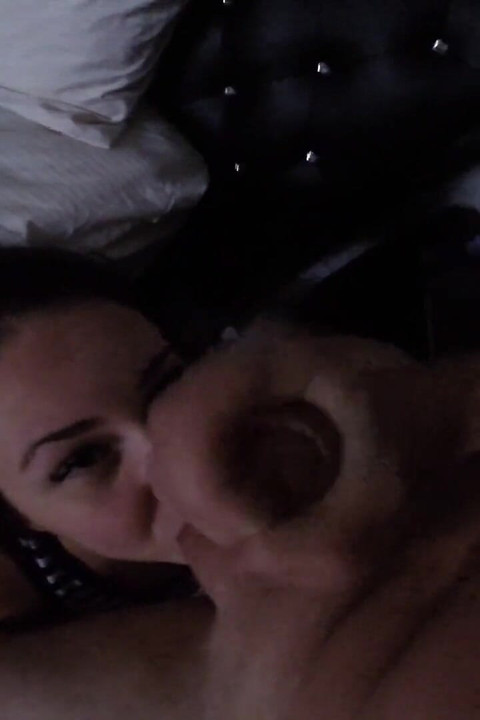 She Is Desperately Sucks and Strokes His Dick Until He Cums in Her Mouth